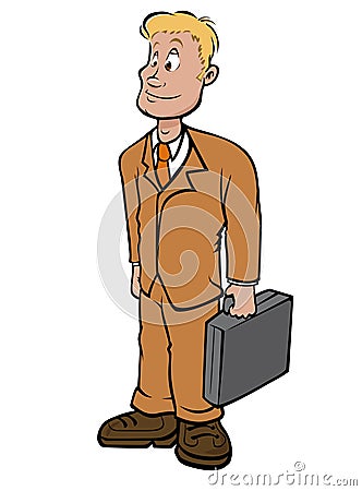 Young businessman Vector Illustration