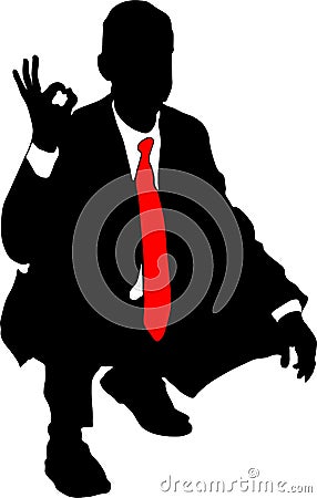 Young businessman Vector Illustration