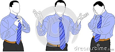 Young businessman Vector Illustration