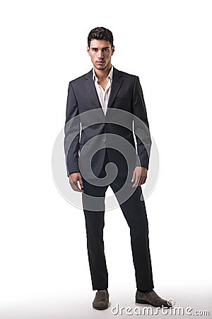 Young businessman confidently posing Stock Photo