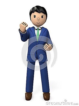 A young businessman with high motivation Stock Photo