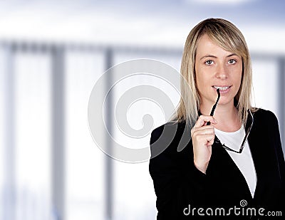 Young businessman in the office Stock Photo