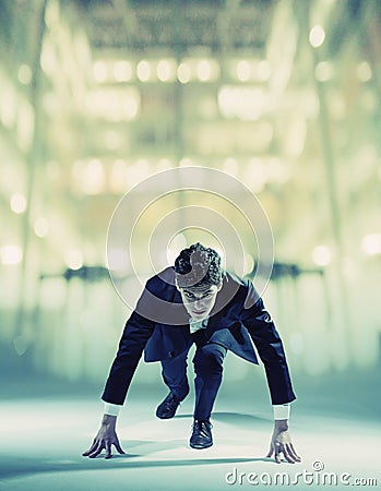 Young businessman starting his career Stock Photo