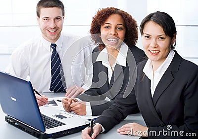 Young businesspeople Stock Photo