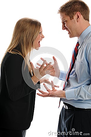 Young Businesspeople Arguing Stock Photo