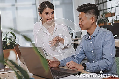 Business people working together at the office Stock Photo