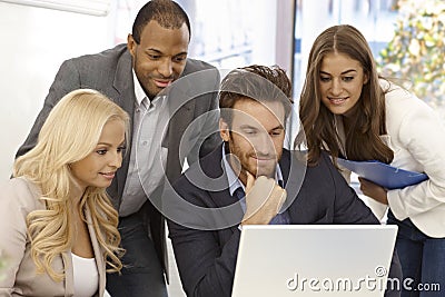 Young businesspeople working together Stock Photo