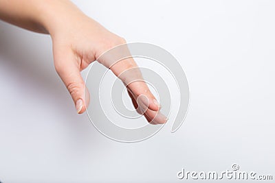 Young caring hand Stock Photo