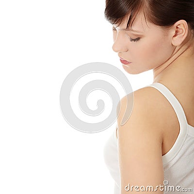 Young casual teen woman Stock Photo