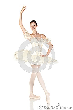 Young caucasian ballerina Stock Photo