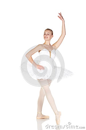 Young caucasian ballerina Stock Photo