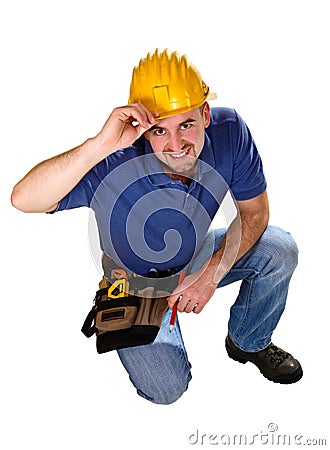 Young caucasian man tool 01 Stock Photo