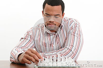 Young Chess Player Stock Photo