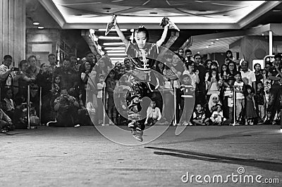 Young Chinese Fighter, Jakarta Show Editorial Stock Photo