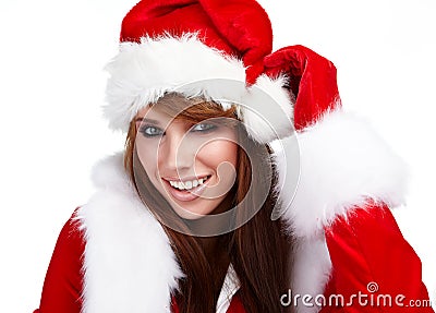 Young christmas woman Stock Photo