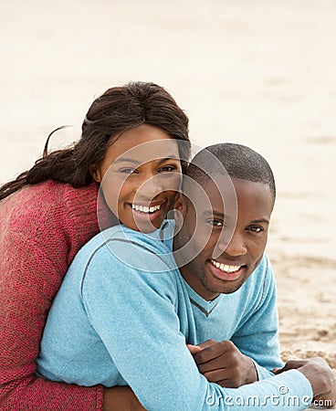 Young Couple Embracing Stock Photo