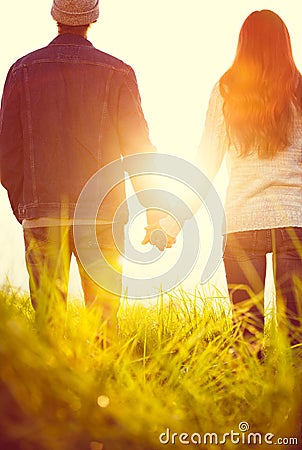 Young Couple in Love Stock Photo