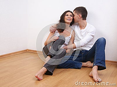 A young and coving Caucasian couple Stock Photo