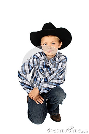 Young Cowboy Stock Photo