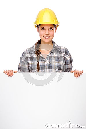 Young craftswoman Stock Photo