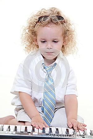 Young curly haired jewish caucasian Stock Photo