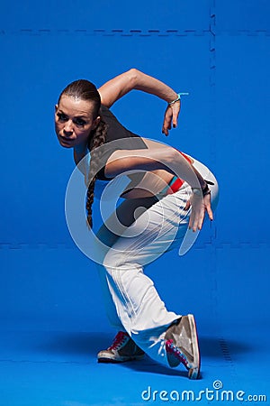 Young dancer in movement Stock Photo