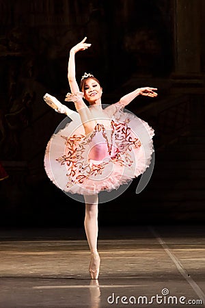 Young dancers ballerinas in class classical dance, ballet Editorial Stock Photo