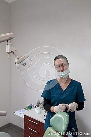 Young dental doctor Stock Photo