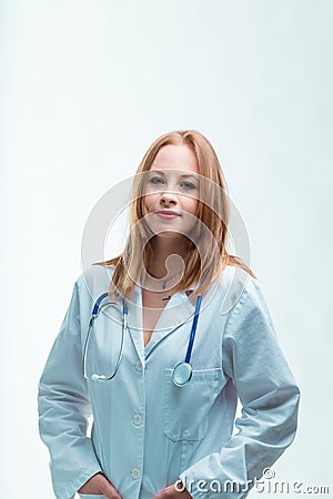 Young doctor, precise and prepared problem-solver Stock Photo