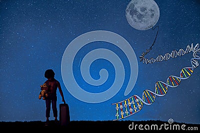 Young Dream, biomedical subject Stock Photo