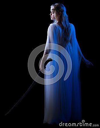 Young elven girl isolated Stock Photo