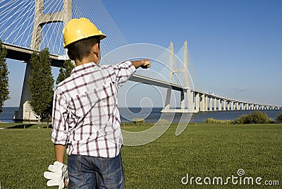 Young Engineer Stock Photo