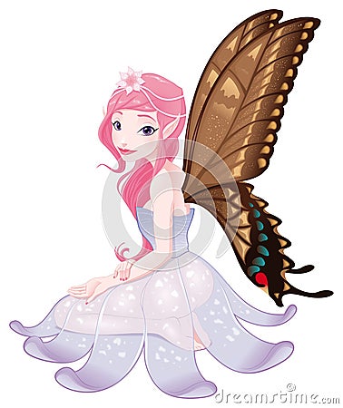 Young fairy. Vector Illustration