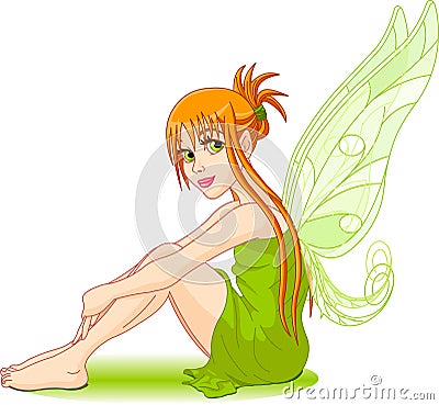 Young fairy Vector Illustration