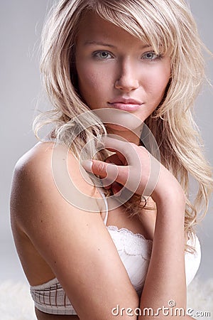 young fashion model Stock Photo