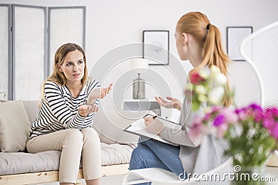 Counseling psychology concept, mental problems Stock Photo