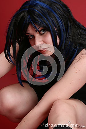 Young female punk Stock Photo