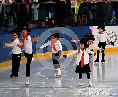 Young Figure Skaters At West Edmonton Malll Editorial Stock Photo