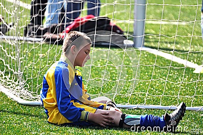 Young footballer Stock Photo