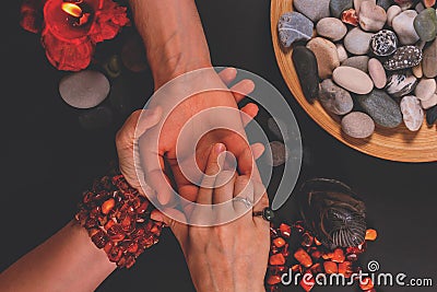 Fortune telling, divine magic and occultism concept. Stock Photo