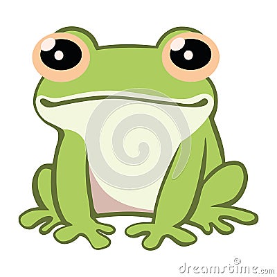 young frog animal Vector Illustration