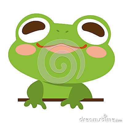 young frog baby Cartoon Illustration