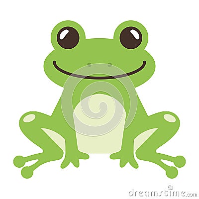 young frog mascot Vector Illustration