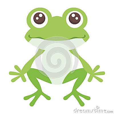 young frog tropical Vector Illustration