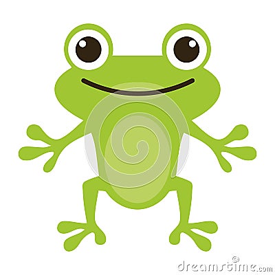 young frog wildlife Vector Illustration