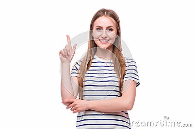 Young girl have idea Stock Photo