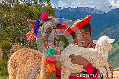 Young Girl, Peru People, Travel Editorial Stock Photo