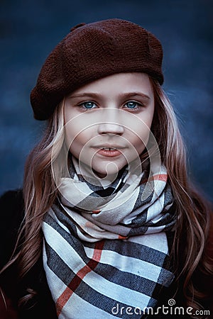 Young girl walking in the Park Stock Photo