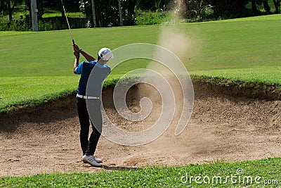 Young golfer Editorial Stock Photo