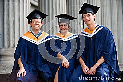 Young Graduates Stock Photo